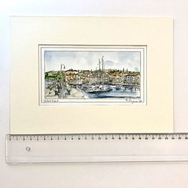 Volosko Harbor Watercolor